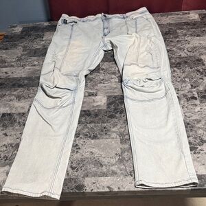 Men's Slim Straight Jeans - Light Blue